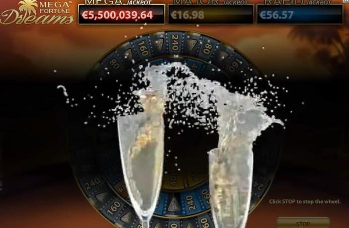 Mega Fortune Champagne brings you free spins